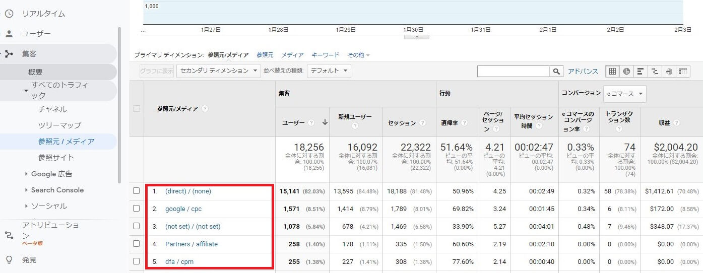 パラメータ設定1