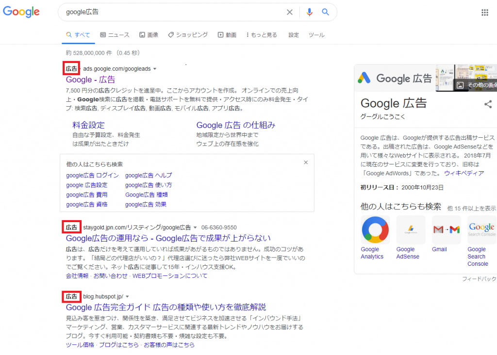 PPC広告　google広告　リスティング広告