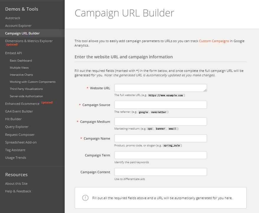 Campaign URL Builder