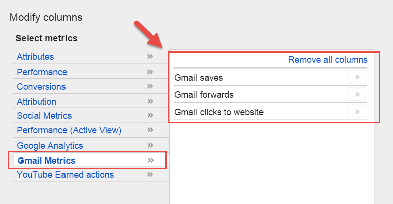 POINT1：Gmail広告独自の指標を確認する
