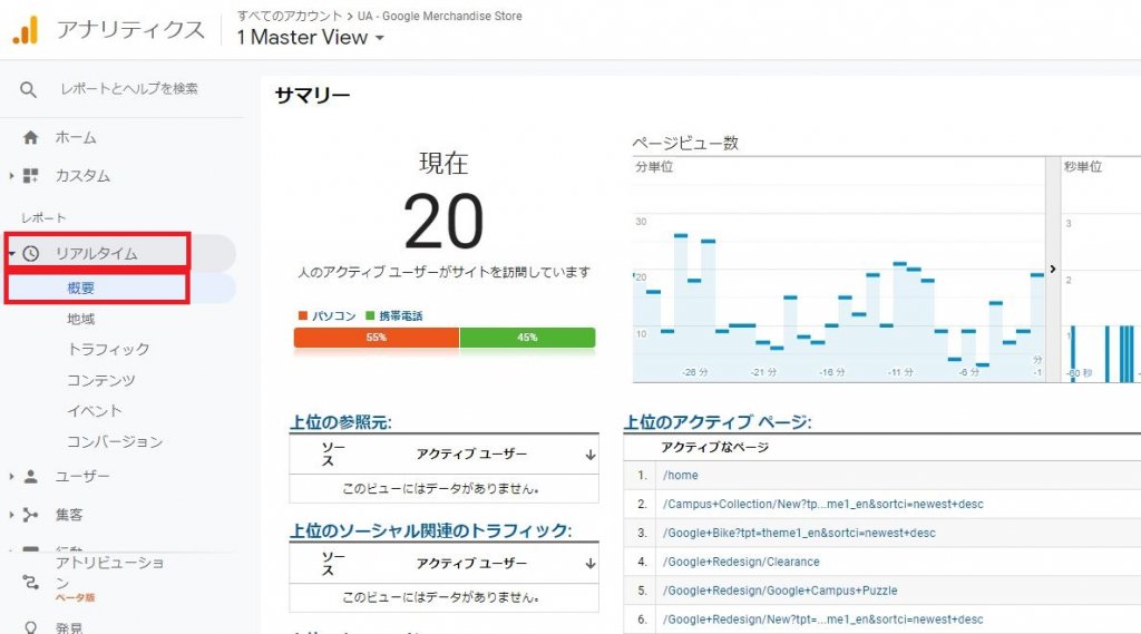 UAリアルタイムレポート