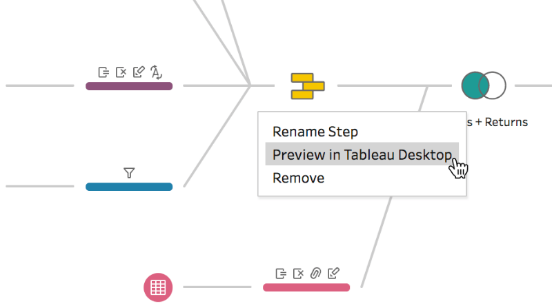 Desktop でのプレビュー