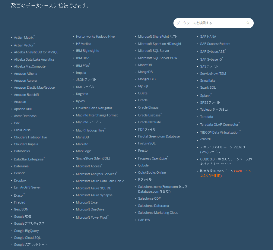 データベースとの接続