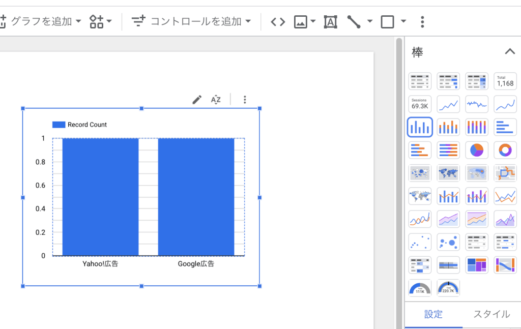 グラフの変更