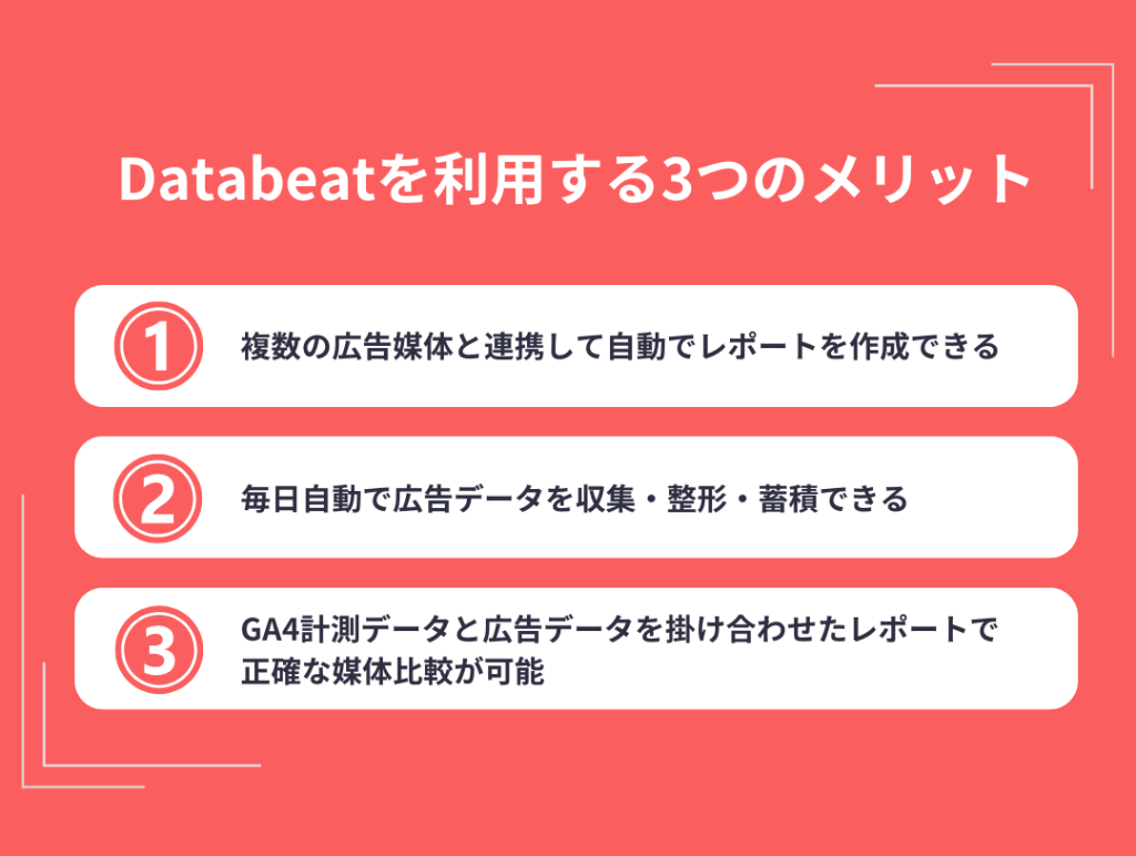 「Databeat」を利用する3つのメリット