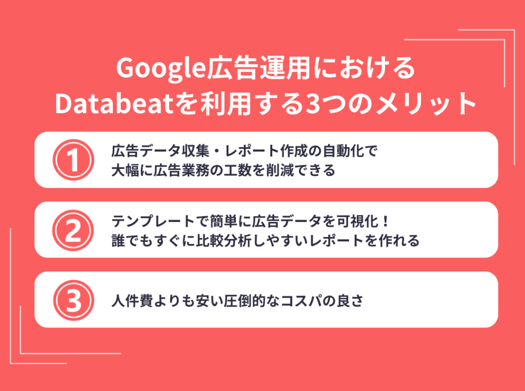 Google広告運用におけるDatabeatを利用する3つのメリット