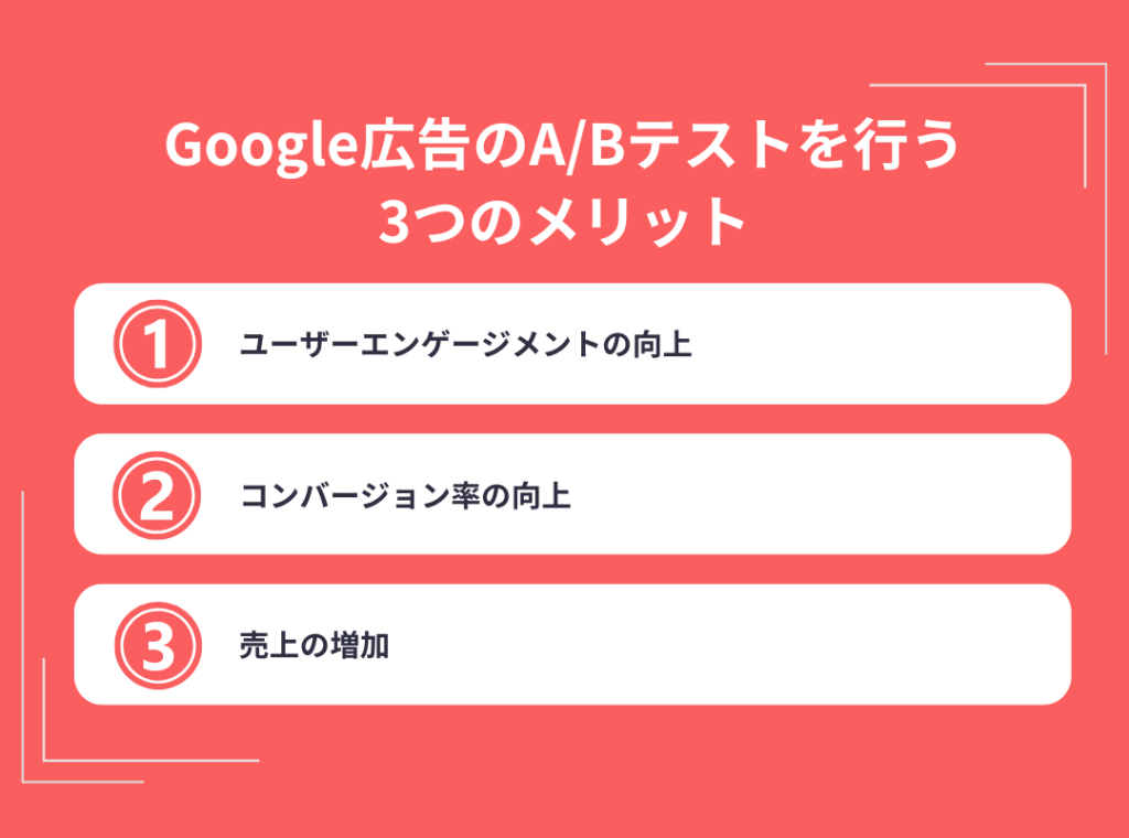 Google広告のA/Bテストを行う3つのメリット