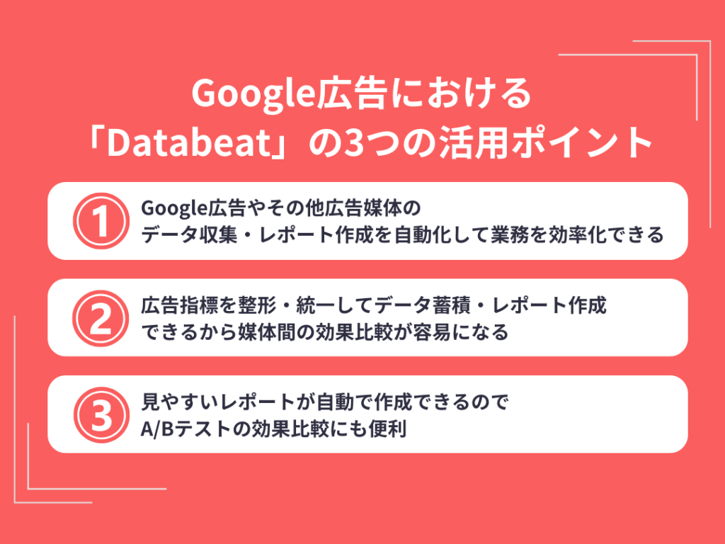 Google広告における「Databeat」の3つの活用ポイント