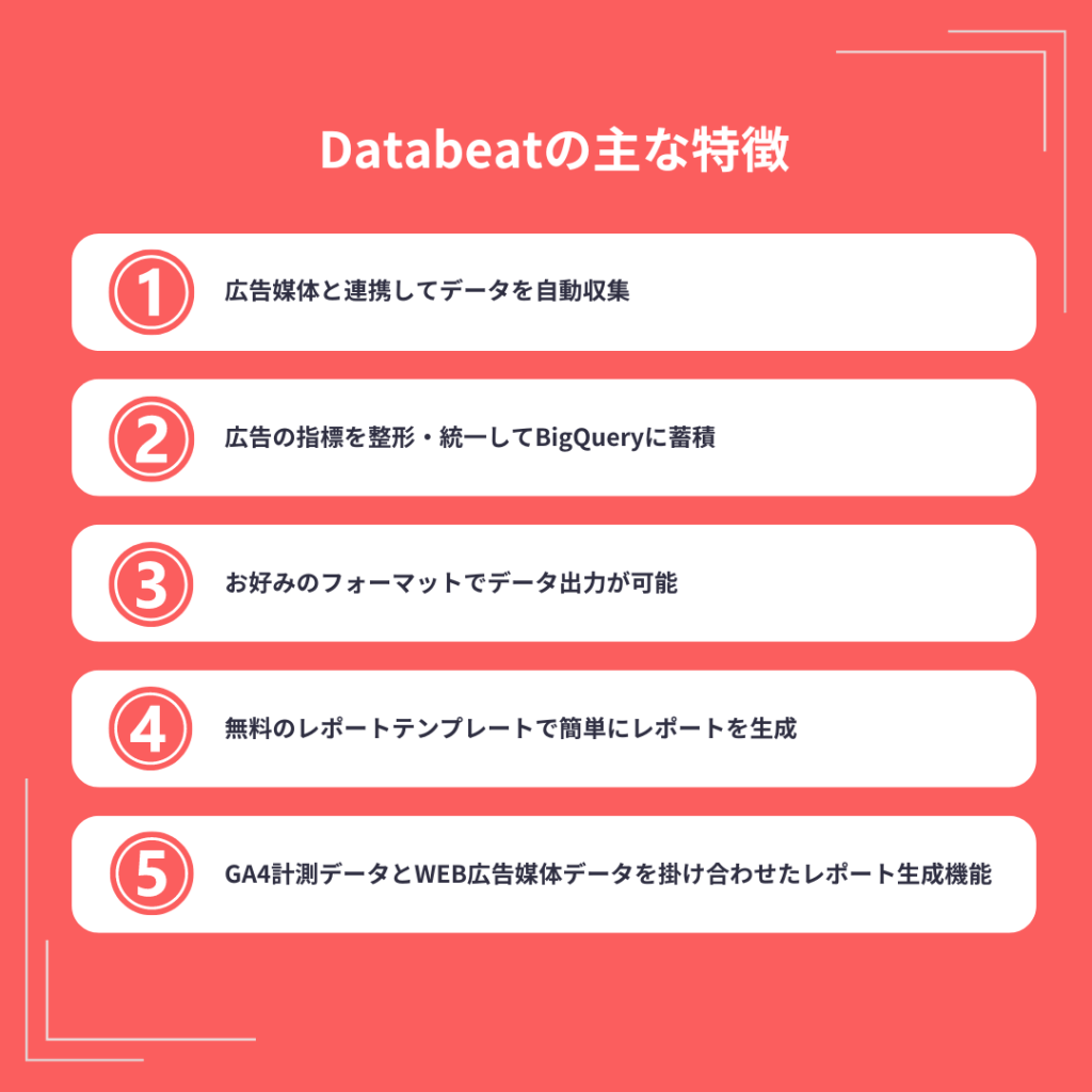 Databeatの主な特徴