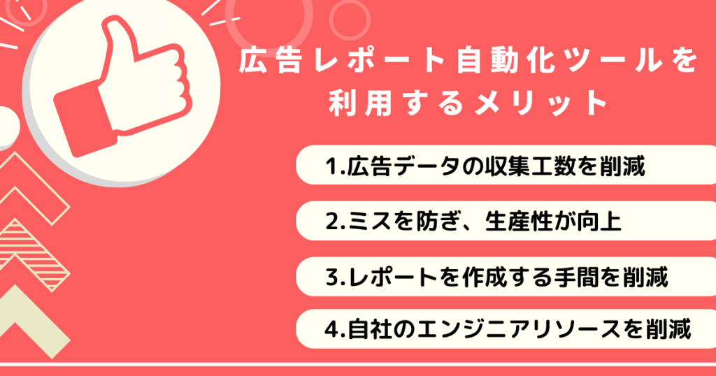広告レポート自動化ツールを利用するメリット