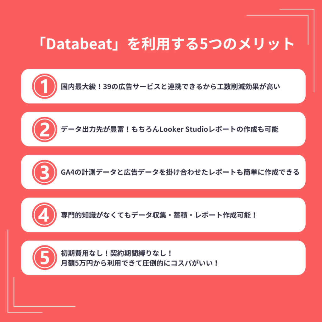 「Databeat」を利用する5つのメリット