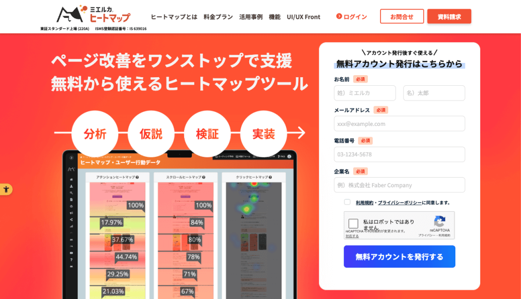 ミエルカヒートマップ