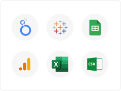 BI、Excel、スプレッドシートなどへの出力先